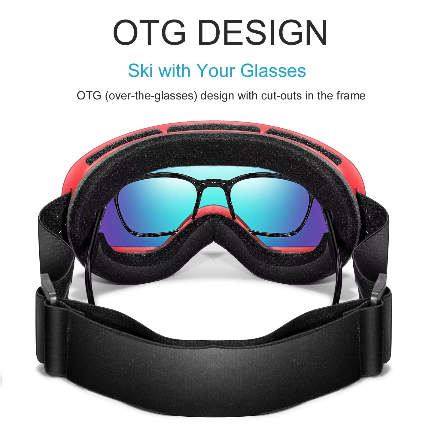Men's and Women's Outdoor Sports Ski Goggles with Anti-Fog Technology, UV400 Protection, Interchangeable Lenses - Ideal for Snowboarding, Snowmobiling, and Cycling Gifts for Teens
