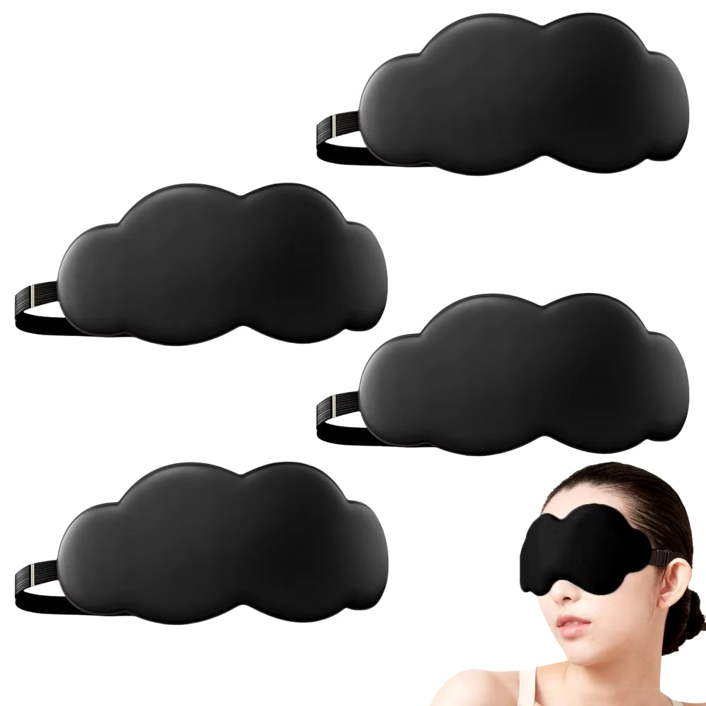 3D Contoured Sleep Mask - 100% Light Blocking, Ultra-Soft and Breathable Eye Cover for Rest, Travel, and Yoga