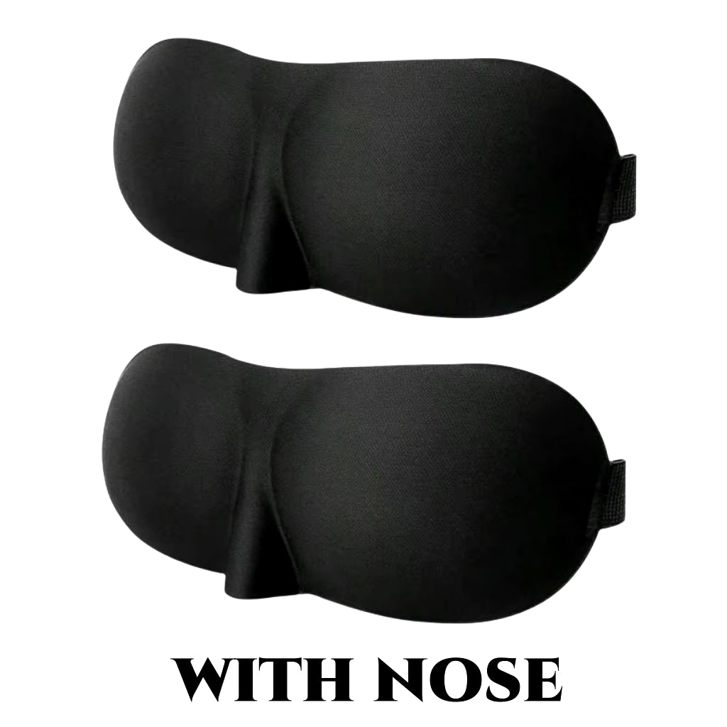 3D Contoured Sleep Mask - 100% Light Blocking, Ultra-Soft and Breathable Eye Cover for Rest, Travel, and Yoga