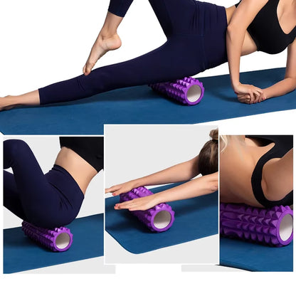 Foam Massage Roller - Hollow Yoga Column for Muscle Therapy, Physiotherapy, and Sports Rehabilitation