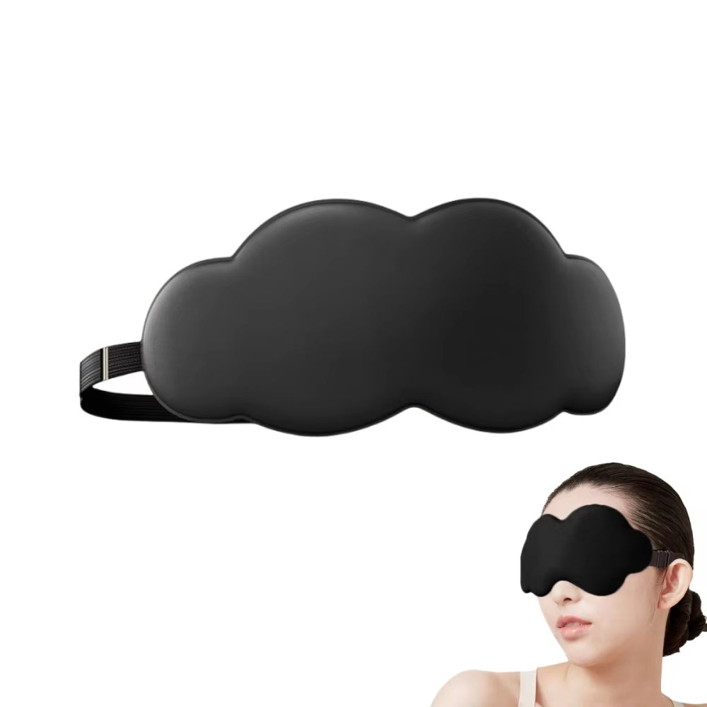 3D Contoured Sleep Mask - 100% Light Blocking, Ultra-Soft and Breathable Eye Cover for Rest, Travel, and Yoga