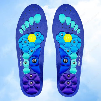 Medical Magnetic Therapy Sports Insoles for Weight Management and Acupressure Massage - Anti-Fatigue Health Care Shoe Pads