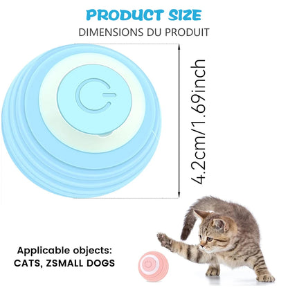 Automatic Interactive Rolling Ball for Cats - Smart Toy and Game Accessory