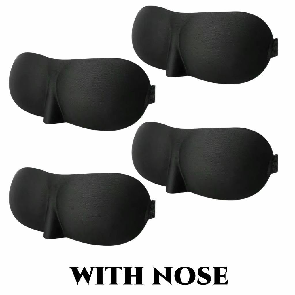 3D Contoured Sleep Mask - 100% Light Blocking, Ultra-Soft and Breathable Eye Cover for Rest, Travel, and Yoga