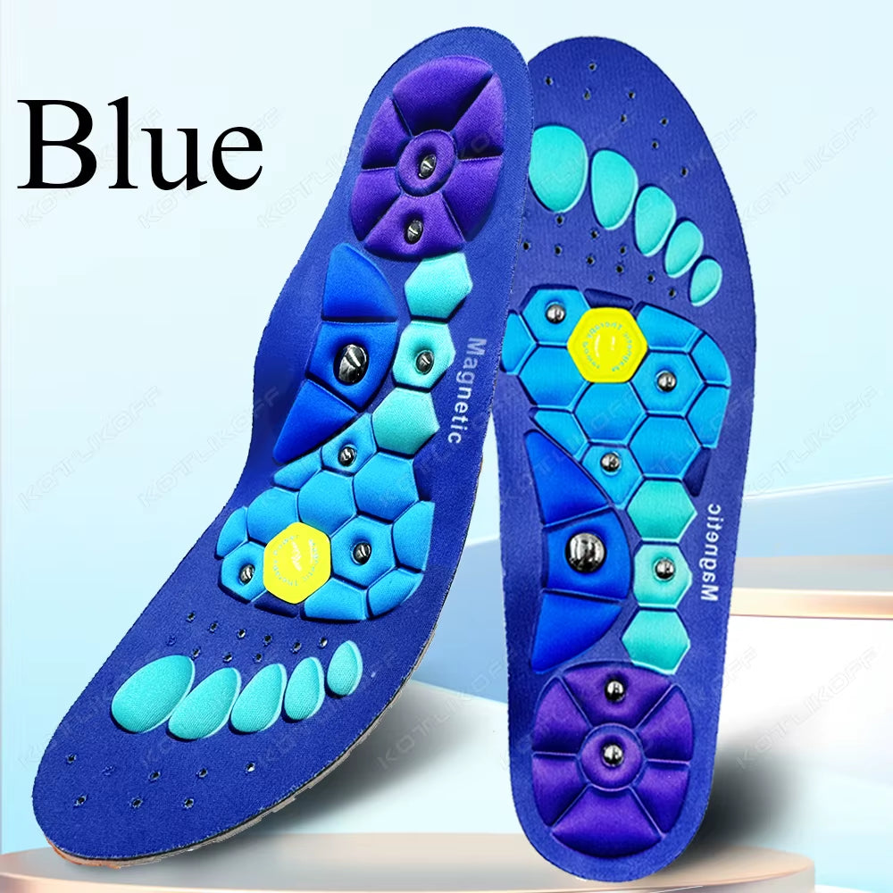 Medical Magnetic Therapy Sports Insoles for Weight Management and Acupressure Massage - Anti-Fatigue Health Care Shoe Pads