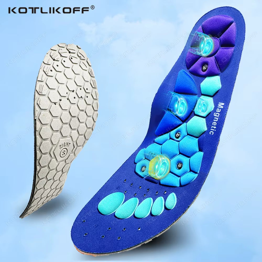 Medical Magnetic Therapy Sports Insoles for Weight Management and Acupressure Massage - Anti-Fatigue Health Care Shoe Pads