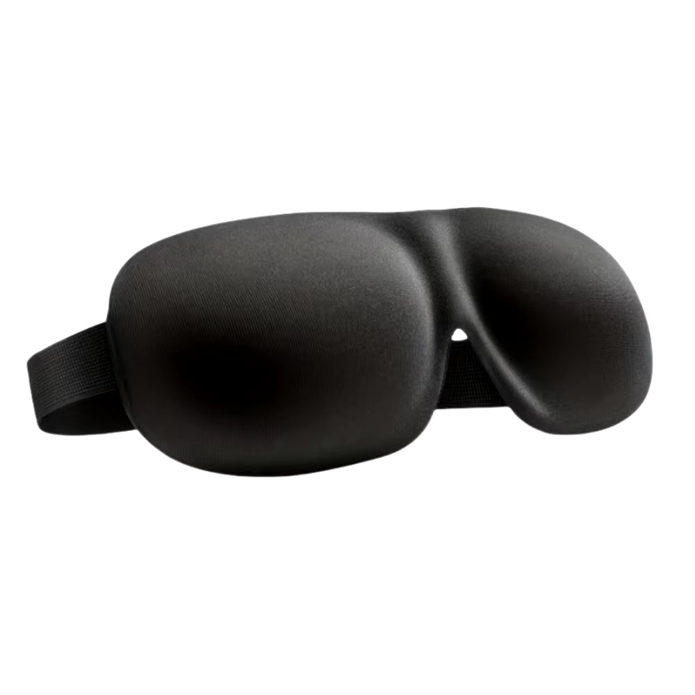 3D Contoured Sleep Mask - 100% Light Blocking, Ultra-Soft and Breathable Eye Cover for Rest, Travel, and Yoga