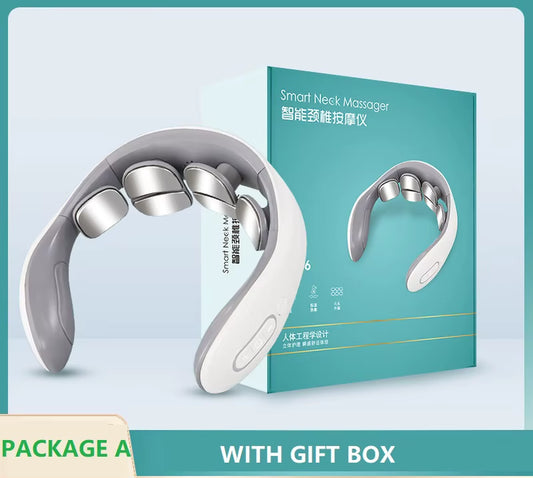 Smart Back and Neck Massage Device for Cervical Health Care with Heating and Pain Relief Features