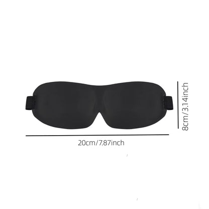 3D Contoured Sleep Mask - 100% Light Blocking, Ultra-Soft and Breathable Eye Cover for Rest, Travel, and Yoga
