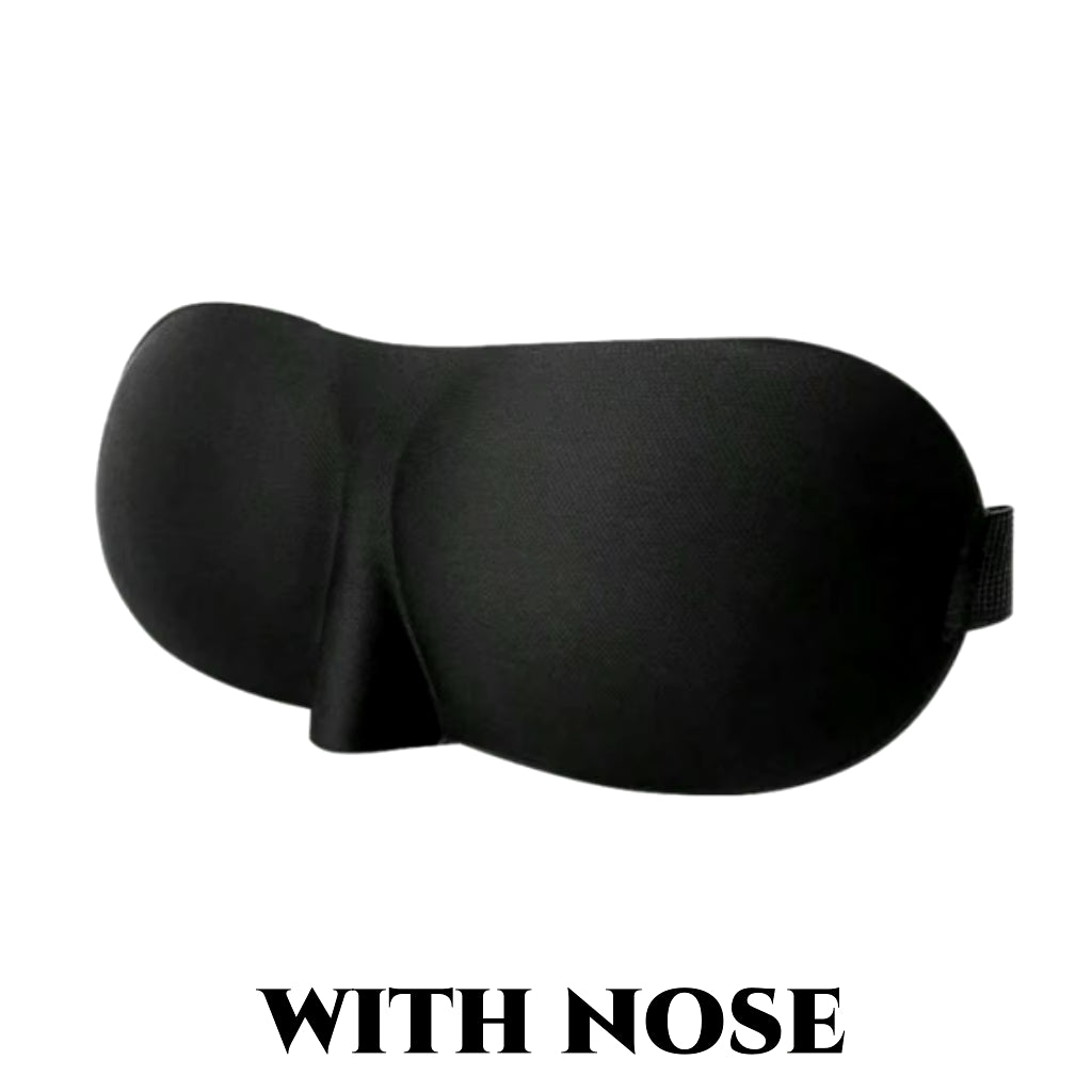 3D Contoured Sleep Mask - 100% Light Blocking, Ultra-Soft and Breathable Eye Cover for Rest, Travel, and Yoga