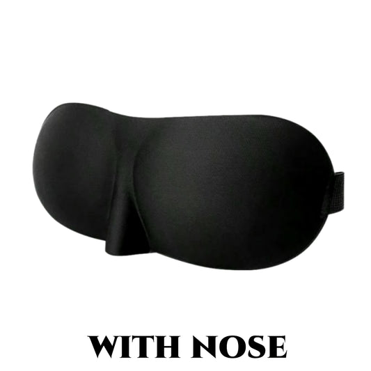 3D Contoured Sleep Mask - 100% Light Blocking, Ultra-Soft and Breathable Eye Cover for Rest, Travel, and Yoga